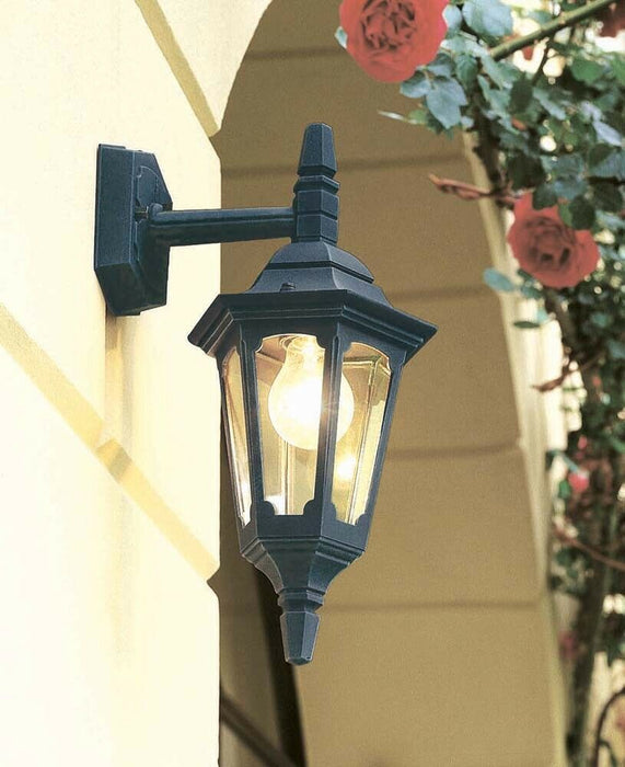 Outdoor IP44 Wall Light Sconce Black LED E27 100W Bulb External d02090 Loops