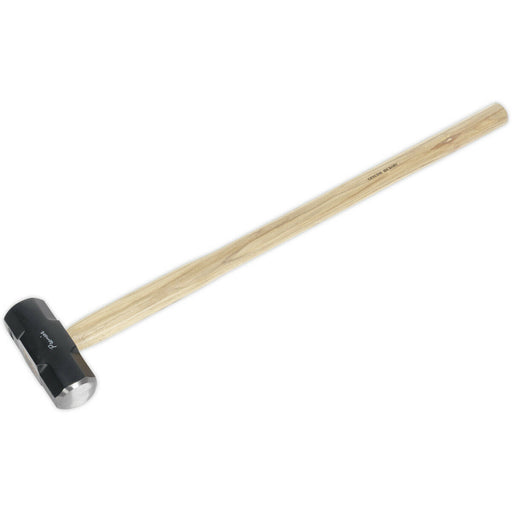 10lb Hardened Sledge Hammer - Hickory Wooden Shaft - Fine Grained Alloy Steel Loops
