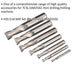 4 to 16mm HSS End Mill 2 Flute Set - Suits ys08796 Mini Drilling/Milling Machine Loops
