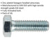 50 PACK HT Setscrew - M8 x 25mm - Grade 8.8 Zinc - Fully Threaded - DIN 933 Loops