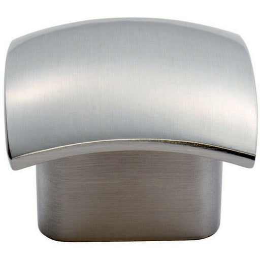 Convex Face Cupboard Door Knob 33 x 30.5mm Satin Nickel Cabinet Handle Loops