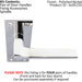 4x PAIR Flat Straight Lever on Slim Bathroom Backplate 150 x 50mm Nickel Loops