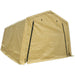 Car Port Shelter - 3m x 5.2m x 2.4m - Heavy Duty Tarpaulin - Double Zip Door Loops