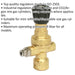 MIG Gas Regulator for Disposable Cylinders - 4bar Max. Pressure - Converter Loops