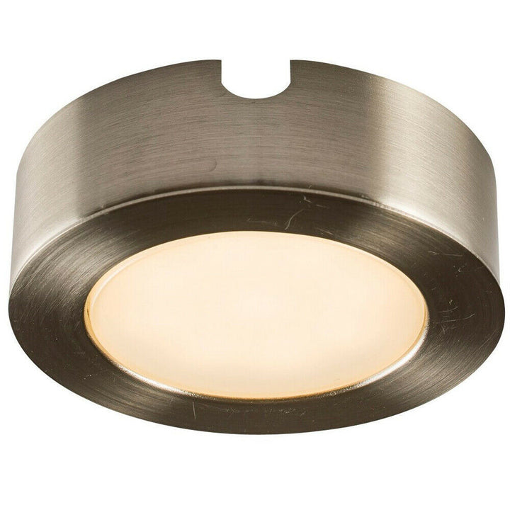 Recess or Surface Under Cabinet LED Light Brushed Chrome Colour Changing White Loops