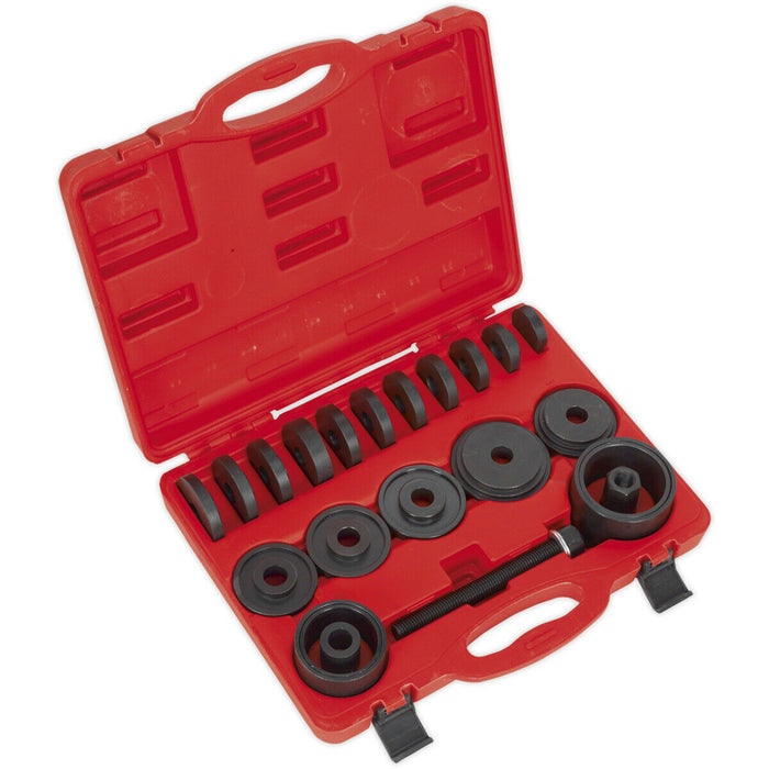 19 Pc Wheel Bearing Removal & Installation Tool Kit - IMPACT Drive Drift Screw Loops