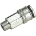 3/8" BSPT Male Coupling Body - 100 psi Free Airflow Rate - Hardened Steel Loops