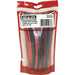 100 Piece Black & Red Heat Shrink Tubing Assortment - 200mm Length - Thin Walled Loops