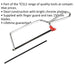 150mm Junior Hacksaw with Spare Blade - Steel Frame & Finger Guard - 6" Mini Saw Loops