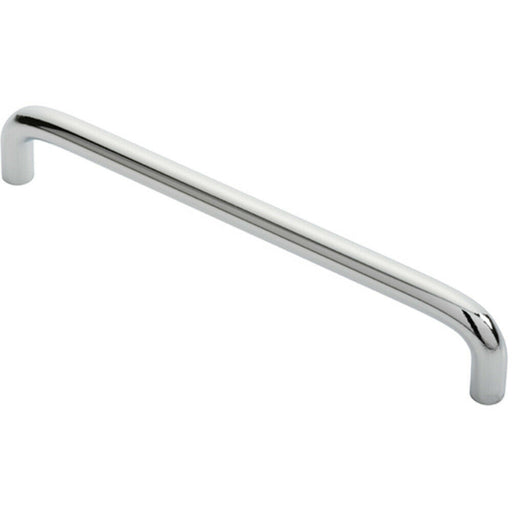 Round D Bar Cabinet Pull Handle 170 x 10mm 160mm Fixing Centres Chrome Loops