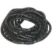 10m Black Spiral Wrap Cable Sleeving - 22 to 44mm Diameter - Abrasion Resistant Loops