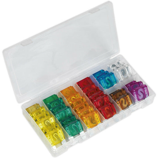 36 Piece Automotive MAXI Blade Fuse Assortment - 20A to 100A - Partitioned Box Loops