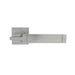2x PAIR Cube Lever on Square Rose Etched Detailing Concealed Fix Satin Chrome Loops