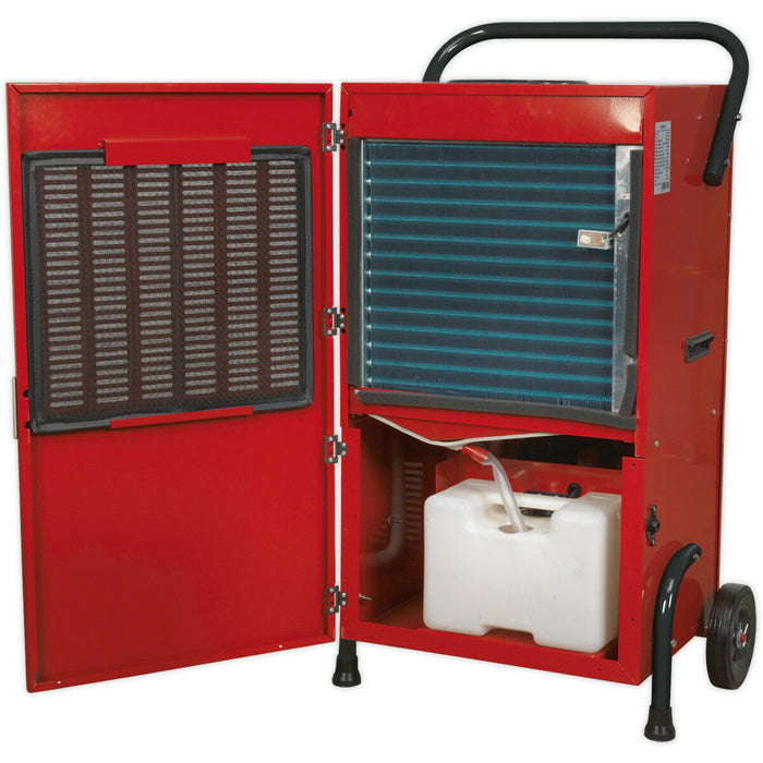 70 Litre Industrial Dehumidifier - Auto Defrost Function - Carbon Air Filter Loops