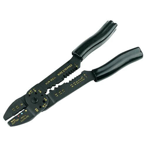 230mm Crimping & Stripping Pliers Hardened Cutting Edge For Insulated Terminal Loops