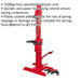 1500kg Hydraulic Coil Spring Compression Station - Standing Foot Pump 80-175mm Loops