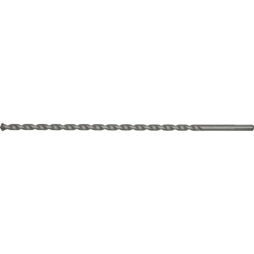 12 x 400mm Rotary Impact Drill Bit - Straight Shank - Masonry Material Drill Loops