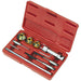 10 Piece Valve Seat Cutter Set - Tungsten Carbide Cutting Blades - Storage Case Loops