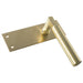 PAIR Round Bar Handle on Slim Latch Backplate 150 x 50mm Satin Brass Loops