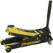 Twin Piston Hydraulic Trolley Jack - 3000kg Capacity - 533mm Max Height - Yellow Loops