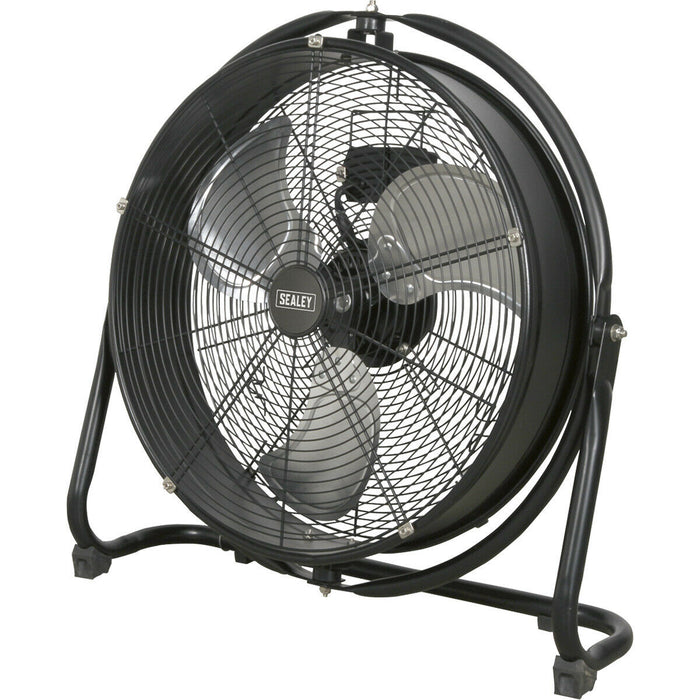 20" Industrial High Velocity Orbital Drum Fan - 3 Speed  - 360 Degree Tilt Loops