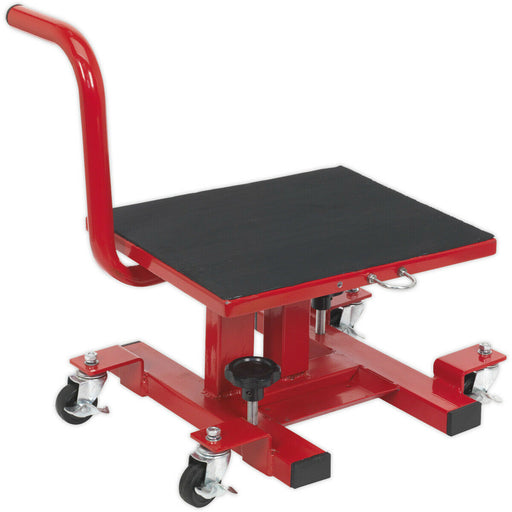 Motorcycle Quick Lift Stand & Moving Dolly - 135kg Capacity - 4 x 45mm Castors Loops
