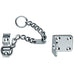 Heavy Duty Door Security Chain 195.5mm Length Polished Chrome Door Restrictor Loops