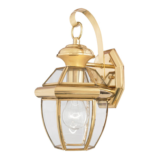 Outdoor IP44 Wall Light Highly Polished Brass LED E27 150W d02314 Loops