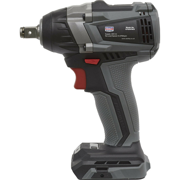 20V Brushless Impact Wrench - 1/2" Sq Drive - BODY ONLY - 300Nm Maximum Torque Loops