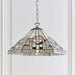 Tiffany Glass Hanging Ceiling Pendant Light Chrome Chain 1 Lamp Shade i00139 Loops