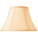 14" Inch Luxury Bowed Tapered Lamp Shade Traditional Honey Silk Fabric & White Loops