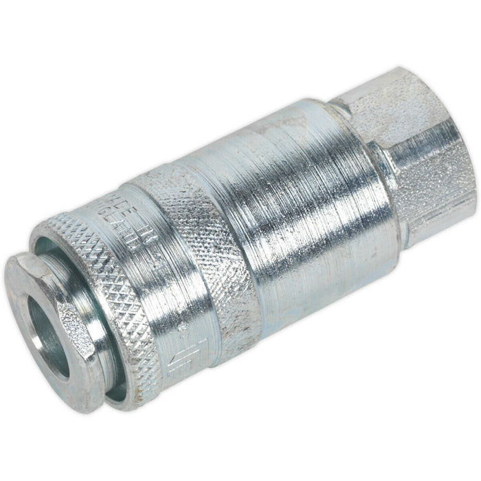 3/8 Inch BSPT Coupling Body Adaptor - Female Thread - 100 psi Free Airflow Rate Loops