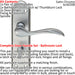 Door Handle & Bathroom Lock Pack Satin Chrome Victorian Curved Ornate Backplate Loops