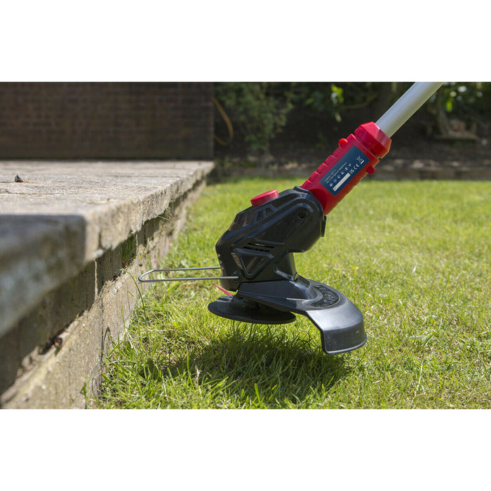 20V Lightweight Cordless Strimmer - Plastic Blade - BODY ONLY - Fully Adjustable Loops