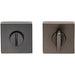 Thumbturn Lock And Release Handle Concealed Fix Square Rose Black Finish Loops