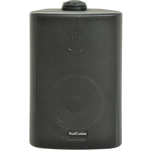 4" 100V/8Ohm Outdoor Weatherproof Speaker Black 70W IP54 Rated Background Wall