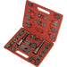 30 Piece Brake Piston Tool Kit - Push & Wind Back Brake Pistons - Storage Case Loops