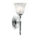 IP44 Wall Light Tulip Shape Glass LED Included Chrome LED G9 3.5W Loops