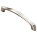 Chunky Arched Grip Pull Handle 194 x 17mm 160mm Fixing Centres Satin Nickel Loops