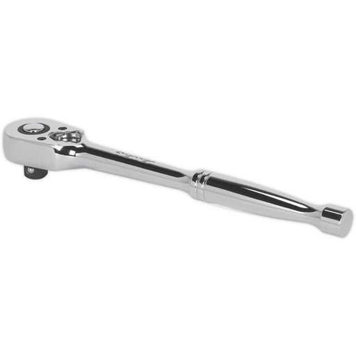 48-Tooth Pear-Head Ratchet Wrench - 3/8 Inch Sq Drive - Flip Reverse Mechanism Loops