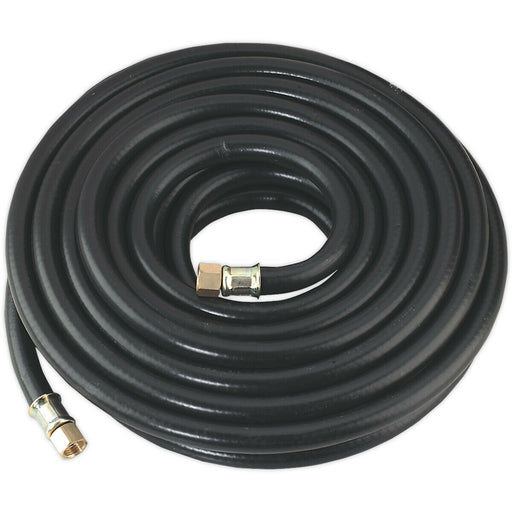 Heavy Duty Air Hose with 1/4 Inch BSP Unions - 10 Metre Length - 8mm Bore Loops