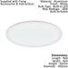 2 PACK 450mm Modern Ceiling Light White Slim Round Low Profile 28W LED 4000K Loops