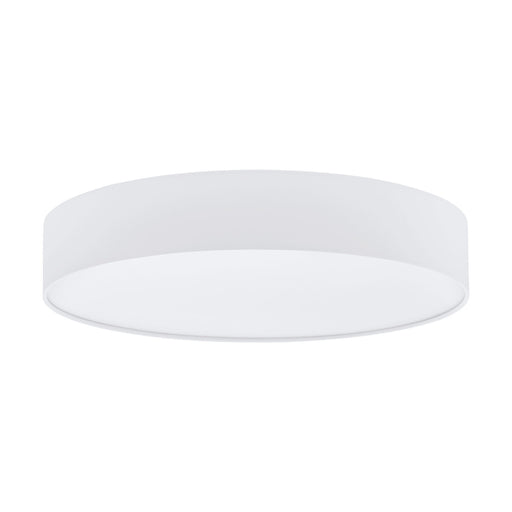 Flush Ceiling Light Colour White Shade White Fabric Plastic Bulb LED 40W Loops