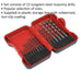 15 Piece Masonry Drill Bit Set  - Tungsten Steel Drills - Assorted Sizes Loops