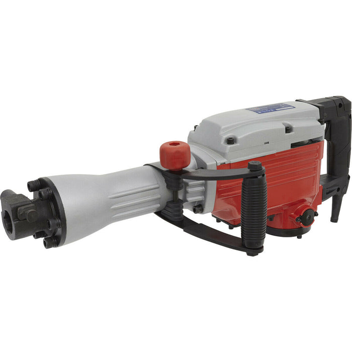 1600W Demolition Breaker Hammer - Vibration Reducing Rubber Grip - SDS-Hex Chuck Loops