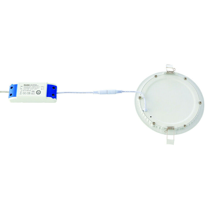 Ultra Slim Round Flush Ceiling Light 18W Warm White LED 3000k Corridor Lamp Loops