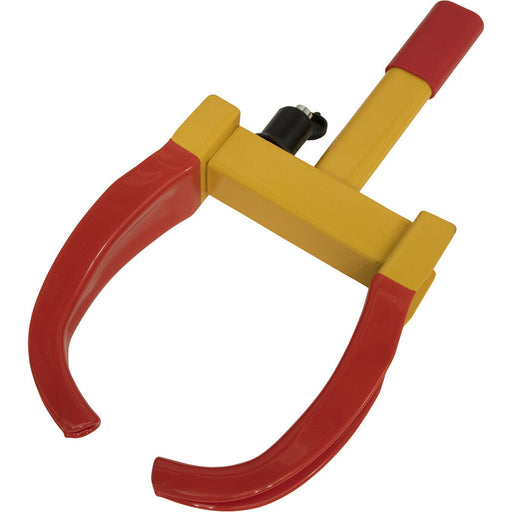 Claw Car Wheel Clamp - Ratchet Action - 180mm to 270mm - Fully Lockable Loops