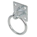 50mm Galvanised Steel Ring on Face Plate Wire Rope Lashing Cable Loop Mount Loops
