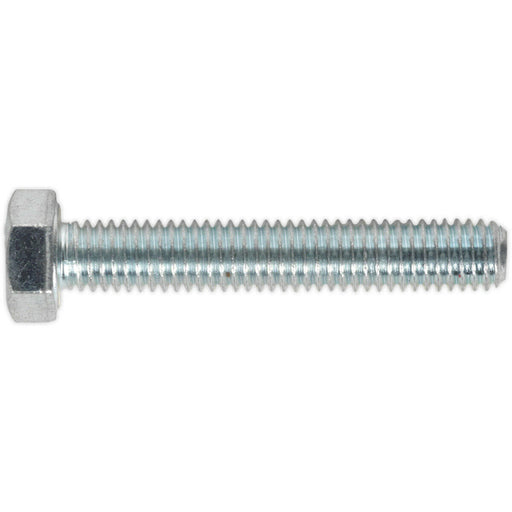 50 PACK HT Setscrew - M5 x 30mm - Grade 8.8 Zinc - Fully Threaded - DIN 933 Loops