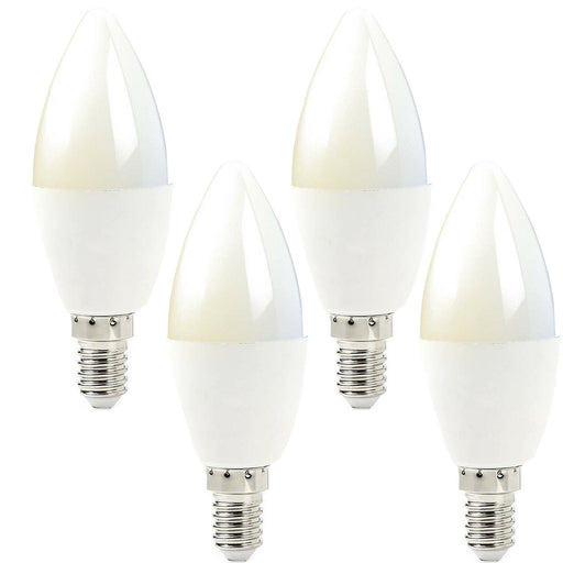 4x WiFi Colour Change LED Light Bulb 4.5W E14 Warm Cool White Mini Dimmable Lamp Loops